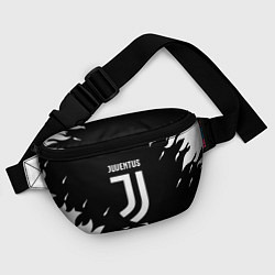 Поясная сумка Juventus black fire, цвет: 3D-принт — фото 2