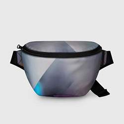 Поясная сумка Color grey with stripes, цвет: 3D-принт