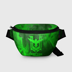 Поясная сумка Free Fire - green gradient, цвет: 3D-принт