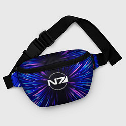 Поясная сумка Mass Effect neon energy, цвет: 3D-принт — фото 2