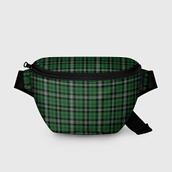 Поясная сумка Checkered green, цвет: 3D-принт