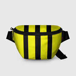 Поясная сумка Color yellow black line, цвет: 3D-принт