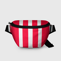 Поясная сумка Color red white line, цвет: 3D-принт