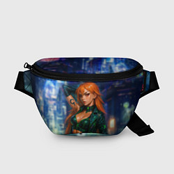 Поясная сумка Нами киберпанк реализм, цвет: 3D-принт