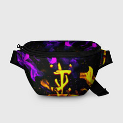 Поясная сумка Doom огненный стиль, цвет: 3D-принт