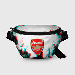 Поясная сумка Arsenal огонь глитч, цвет: 3D-принт