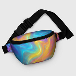 Поясная сумка Радужный градиент текстура, цвет: 3D-принт — фото 2