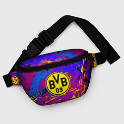 Поясная сумка Borussia абстрактные краски, цвет: 3D-принт — фото 2