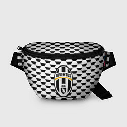 Поясная сумка Juventus геометрия черно белая
