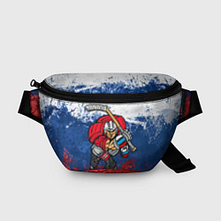 Поясная сумка Русский хоккеист, цвет: 3D-принт