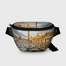 Поясная сумка Площадь святого Петра, цвет: 3D-принт