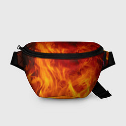 Поясная сумка Огонь 2, цвет: 3D-принт