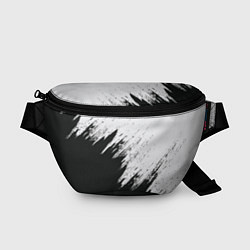Поясная сумка Черно-белый разрыв, цвет: 3D-принт