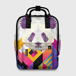 Рюкзак женский Панда: геометрия, цвет: 3D-принт