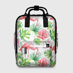 Женский рюкзак Фламинго в тропиках
