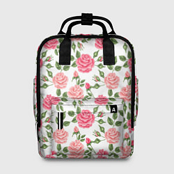Рюкзак женский Розы Паттерн, цвет: 3D-принт