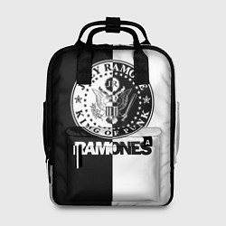 Рюкзак женский Ramones B&W, цвет: 3D-принт