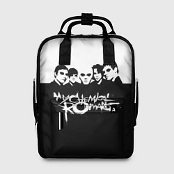 Рюкзак женский My Chemical Romance B&W, цвет: 3D-принт