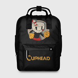 Рюкзак женский Cuphead: Black Mugman, цвет: 3D-принт