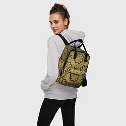 Рюкзак женский Обереги cлавян: золотая, цвет: 3D-принт — фото 2