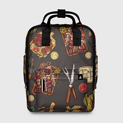 Рюкзак женский Шашлычное раздолье, цвет: 3D-принт