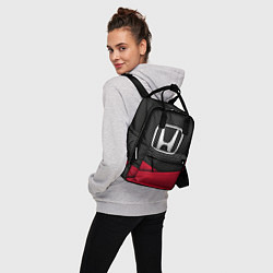 Рюкзак женский Honda: Grey Carbon, цвет: 3D-принт — фото 2