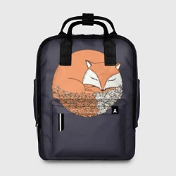 Рюкзак женский Осенняя лисичка, цвет: 3D-принт