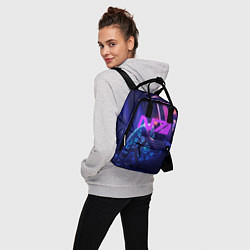 Рюкзак женский N7: Neon Space, цвет: 3D-принт — фото 2