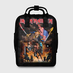 Рюкзак женский Iron Maiden: USA Warriors, цвет: 3D-принт