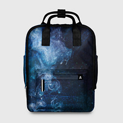 Рюкзак женский Синий космос, цвет: 3D-принт
