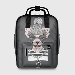 Рюкзак женский Криминальный кот, цвет: 3D-принт