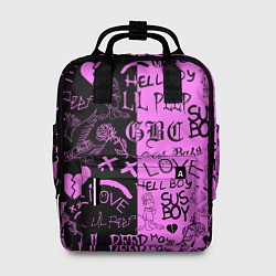Рюкзак женский LIL PEEP LOGOBOMBING, цвет: 3D-принт