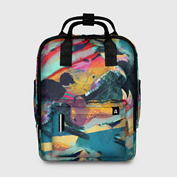 Рюкзак женский Абстрактный рисунок, цвет: 3D-принт