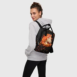 Рюкзак женский Огненный единорог, цвет: 3D-принт — фото 2