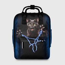 Рюкзак женский Грозовой кошакгромовержец, цвет: 3D-принт