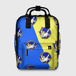 Рюкзак женский Sonic - Соник, цвет: 3D-принт