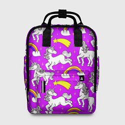Рюкзак женский Единороги паттерн, цвет: 3D-принт