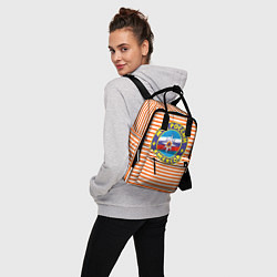 Рюкзак женский Тельняшка МЧС, цвет: 3D-принт — фото 2