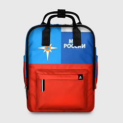 Рюкзак женский Флаг МЧС России, цвет: 3D-принт
