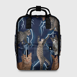 Рюкзак женский Коты, цвет: 3D-принт