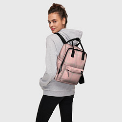 Рюкзак женский Шотландка Розовая, цвет: 3D-принт — фото 2