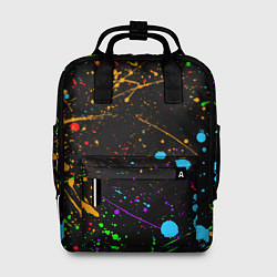 Рюкзак женский БРЫЗГИ КРАСОК, цвет: 3D-принт