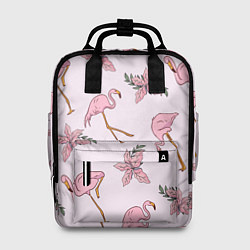 Рюкзак женский Розовый фламинго, цвет: 3D-принт