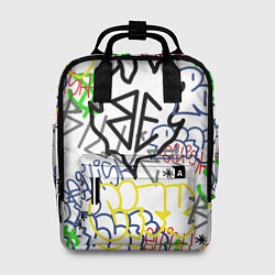 Рюкзак женский BILLIE EILISH GRAFFITI, цвет: 3D-принт