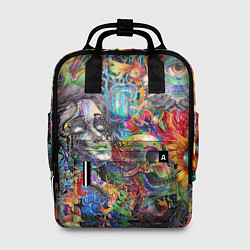 Рюкзак женский Психоделическое искусство, цвет: 3D-принт