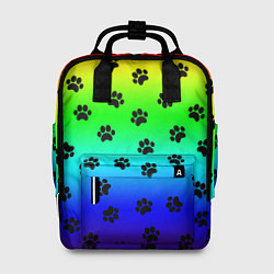 Рюкзак женский Следы на радуге, цвет: 3D-принт