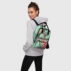 Рюкзак женский Изумрудный дракон, цвет: 3D-принт — фото 2