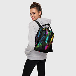 Рюкзак женский НЕОНОВЫЙ ДЫМ, цвет: 3D-принт — фото 2