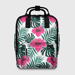 Рюкзак женский Гавайский гибискус, цвет: 3D-принт