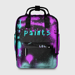 Рюкзак женский Paints, цвет: 3D-принт